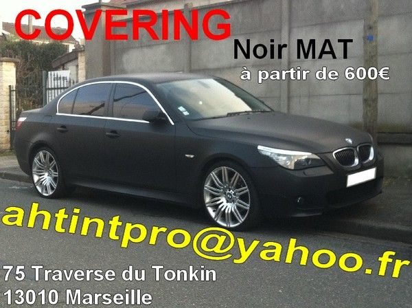 COVERING BMW Série 5 E60 Noir MAT